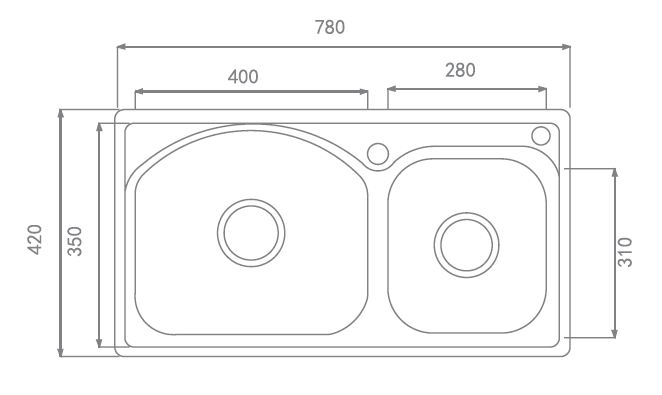 恒洁hmb241水槽含配套(双槽)