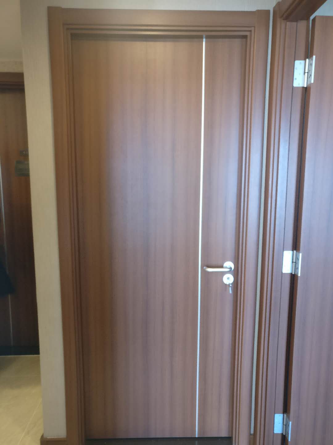 漳州万科城01地块避难间木质pvc覆膜防火门900-2200