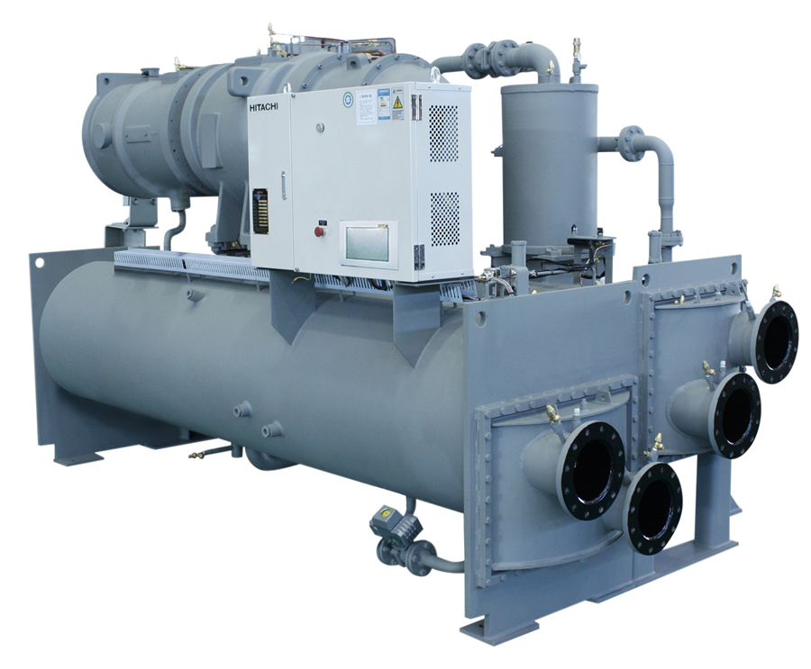 日立定频离心机10kv|机电设备|集中空调系统|螺杆式水冷冷水机组-采筑