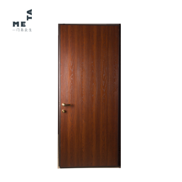 曼特丁级防盗平板或平板铣型实木贴皮钢木装甲门